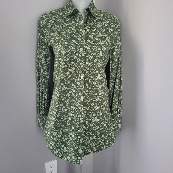 ​Marc Jacobs Floral Longline Peter Pan Collar Blouse - Picture 3 of 8